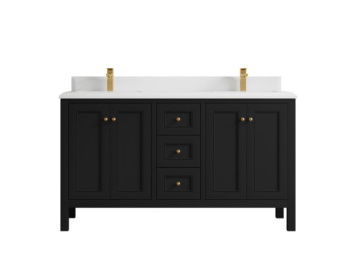 Nashville 60 in. W x 22 in. D Double Sink Bathroom Vanity - photo 23