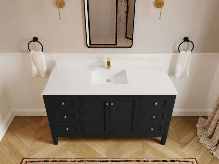 Nashville 60 in. W x 22 in. D Single Sink Bathroom Vanity - photo 20