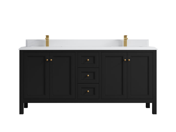 Nashville 84 in W x 22 in D Double Sink Bathroom Vanity - photo 17