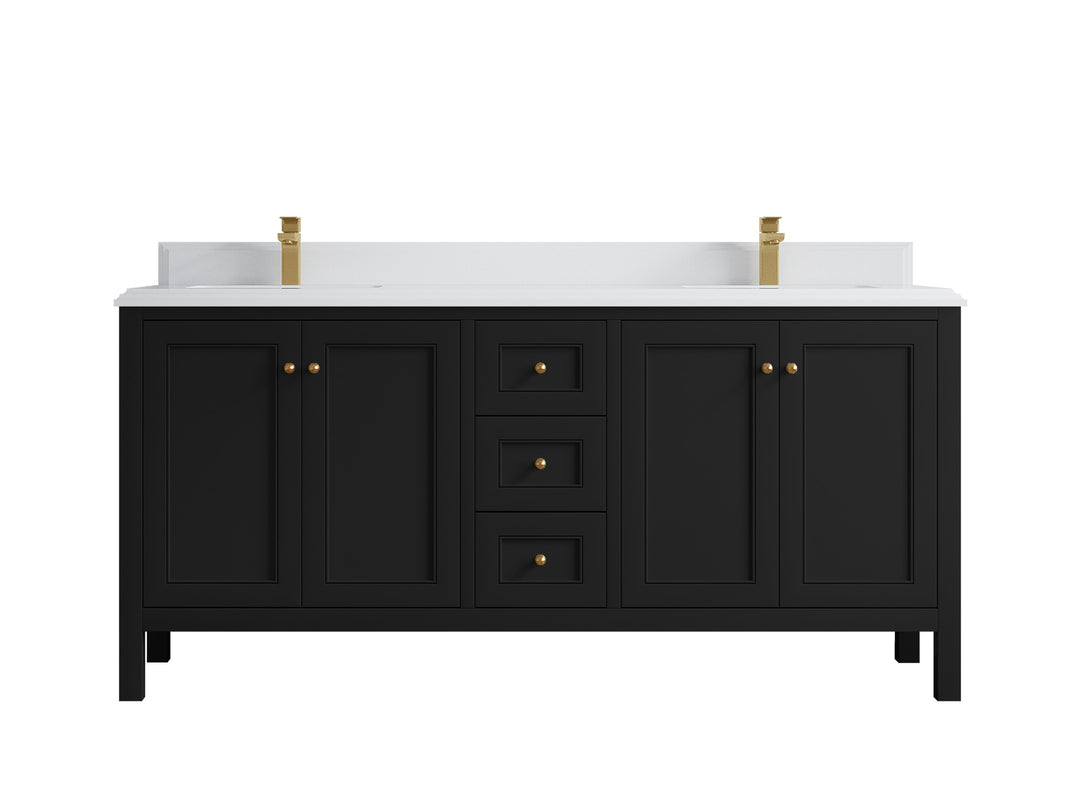 Nashville 72 in. W x 22 in. D Double Sink Bathroom Vanity