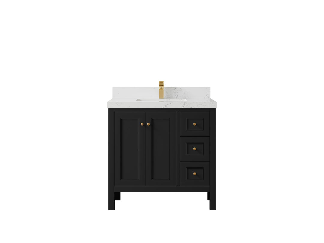 Nashville 36 in. W x 22 in. D Center Sink Bathroom Vanity