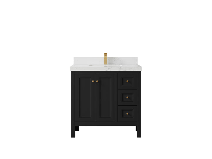 Nashville 36 in. W x 22 in. D Center Sink Bathroom Vanity - photo 49