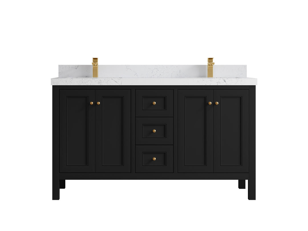 Nashville 60 in. W x 22 in. D Double Sink Bathroom Vanity