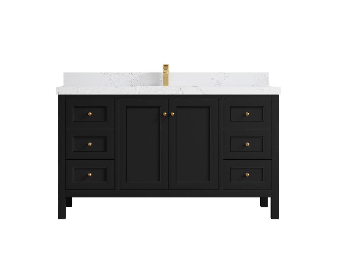 Nashville 60 in. W x 22 in. D Single Sink Bathroom Vanity