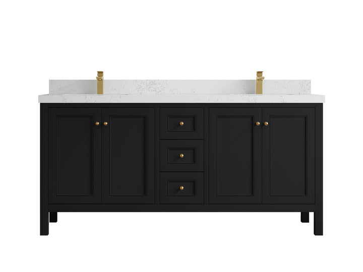 Nashville 72 in. W x 22 in. D Double Sink Bathroom Vanity - photo 27