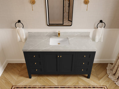 Nashville 60 in. W x 22 in. D Single Sink Bathroom Vanity