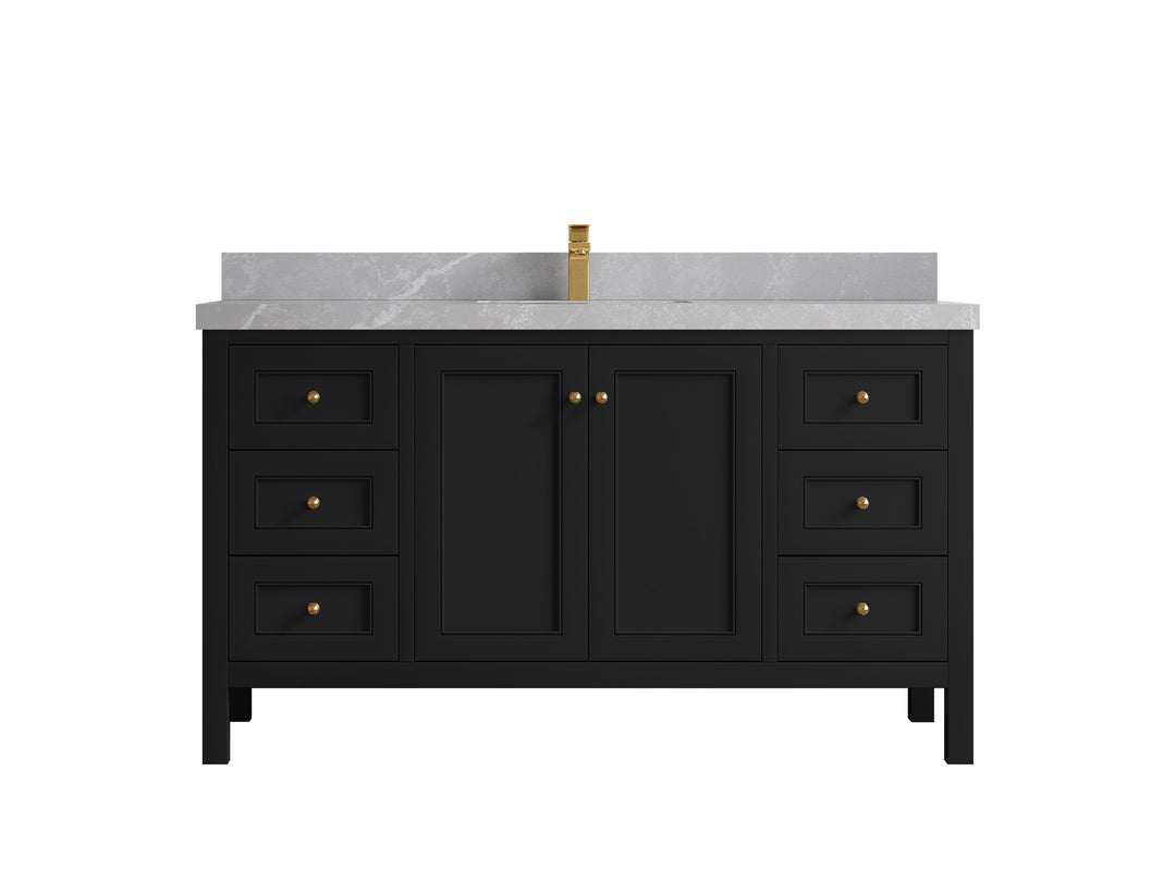 Nashville 60 in. W x 22 in. D Single Sink Bathroom Vanity