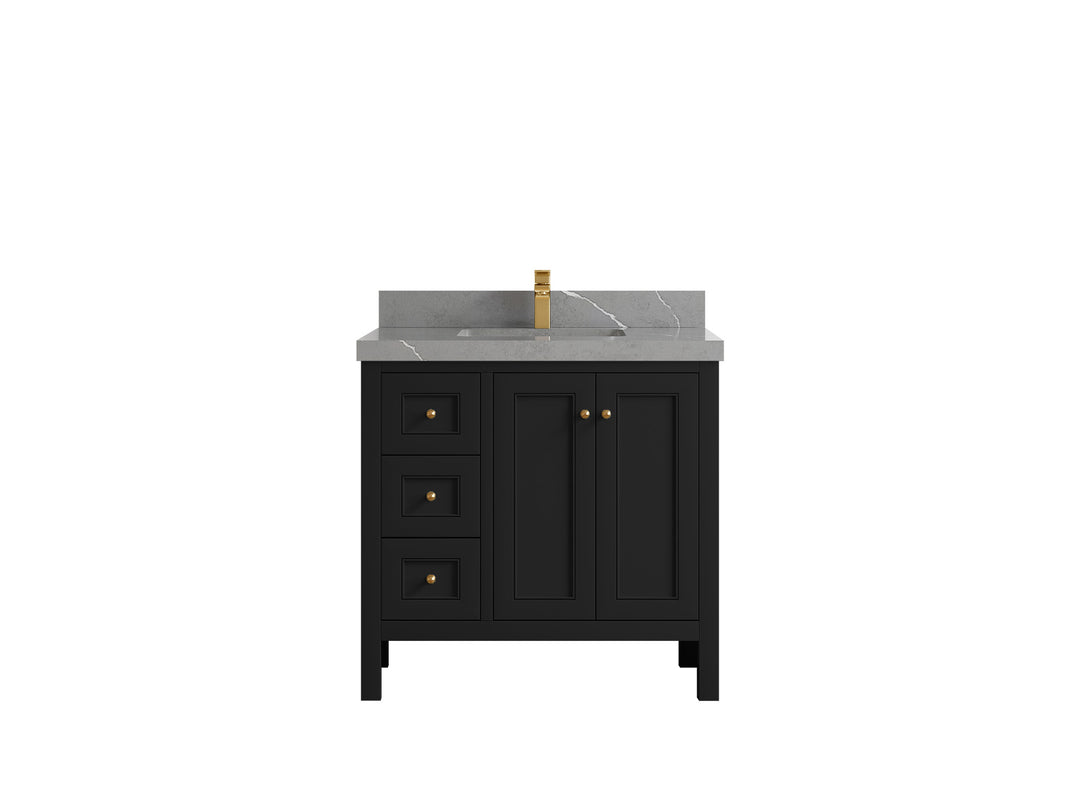 Nashville 36 in. W x 22 in. D Center Sink Bathroom Vanity