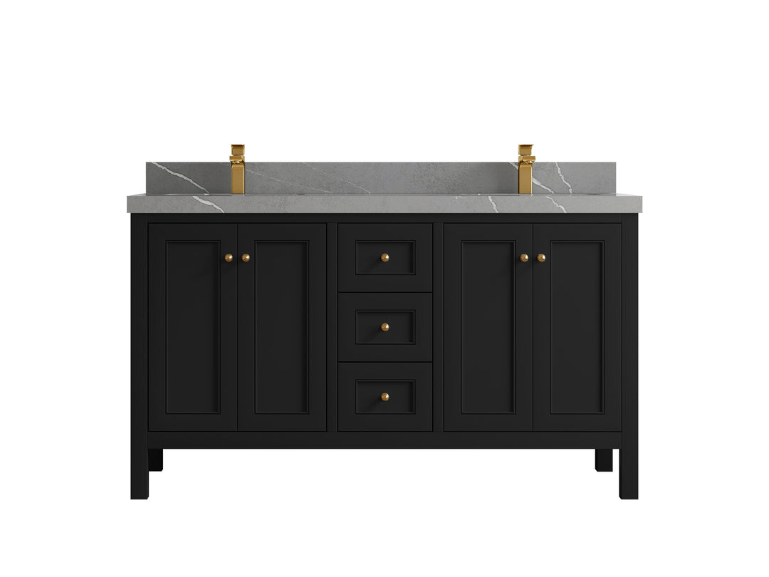 Nashville 60 in. W x 22 in. D Double Sink Bathroom Vanity