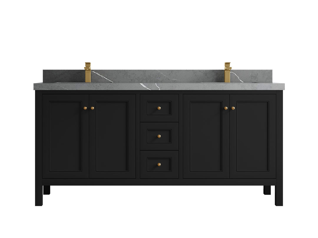 Nashville 72 in. W x 22 in. D Double Sink Bathroom Vanity