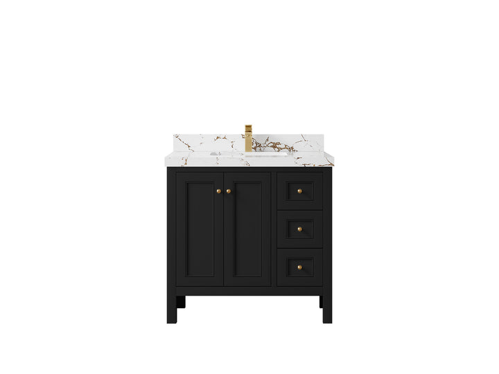 Nashville 36 in. W x 22 in. D Center Sink Bathroom Vanity - photo 35