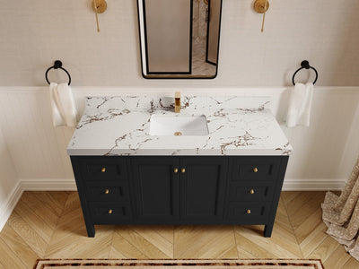 Nashville 60 in. W x 22 in. D Single Sink Bathroom Vanity
