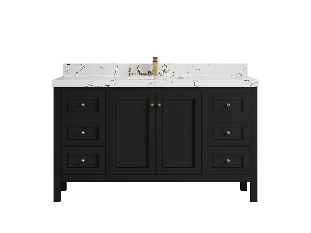 Nashville 60 in. W x 22 in. D Single Sink Bathroom Vanity