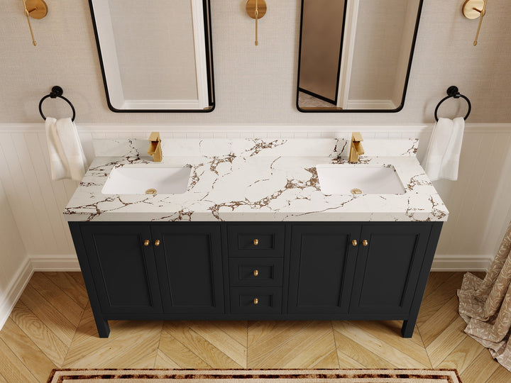 Nashville 72 in. W x 22 in. D Double Sink Bathroom Vanity - photo 44