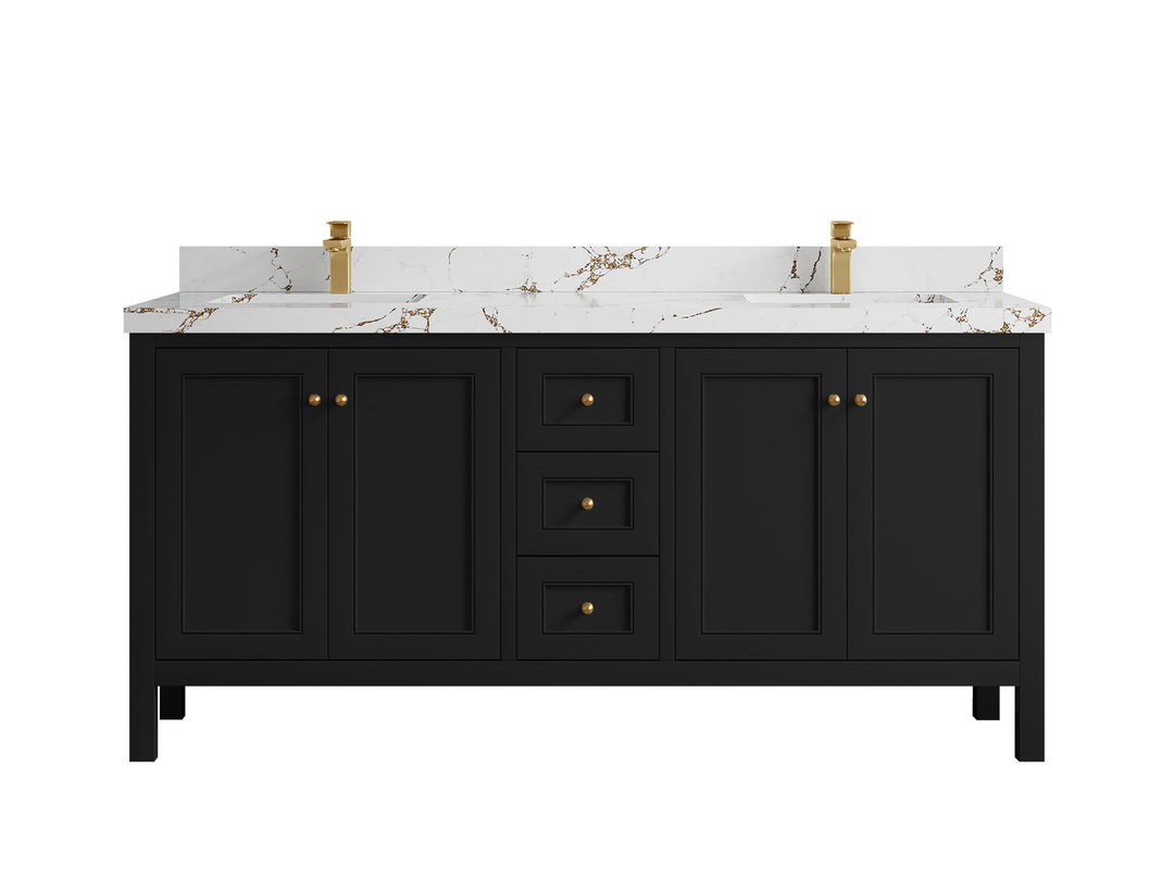Nashville 72 in. W x 22 in. D Double Sink Bathroom Vanity