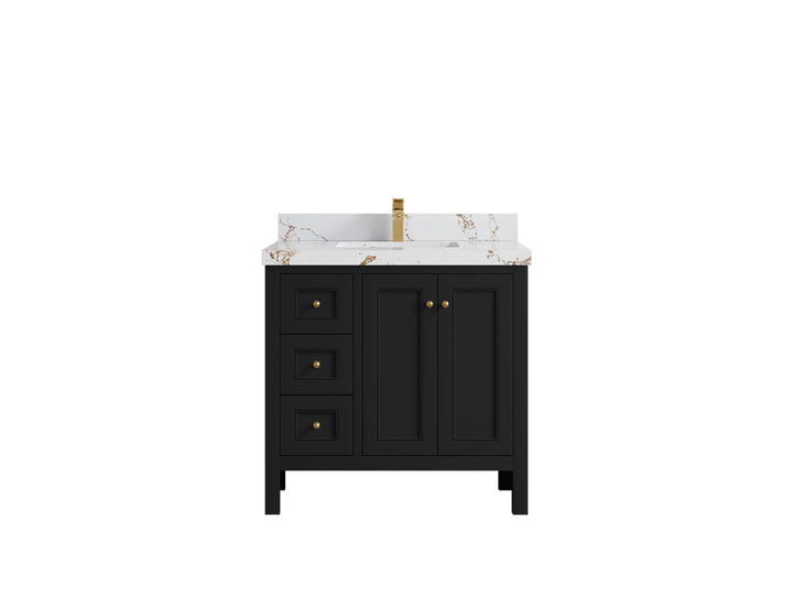 Nashville 36 in. W x 22 in. D Center Sink Bathroom Vanity - photo 47