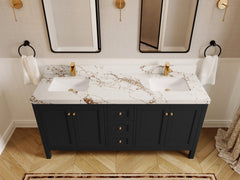 Nashville 72 in. W x 22 in. D Double Sink Bathroom Vanity - photo 46