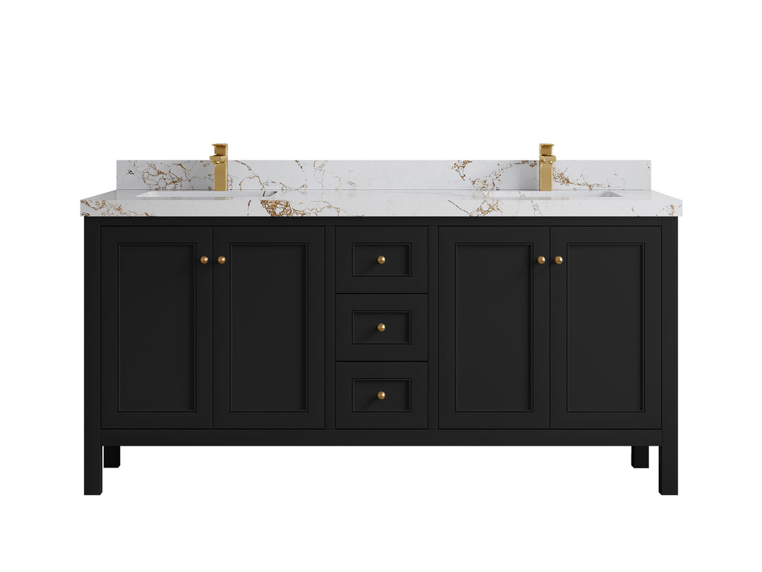 Nashville 84 in W x 22 in D Double Sink Bathroom Vanity