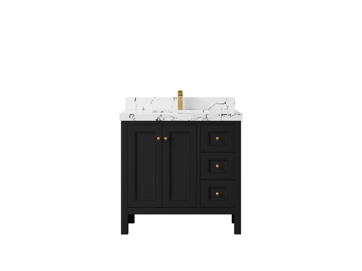 Nashville 36 in. W x 22 in. D Center Sink Bathroom Vanity - photo 39