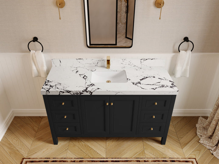 Nashville 60 in. W x 22 in. D Single Sink Bathroom Vanity - photo 30