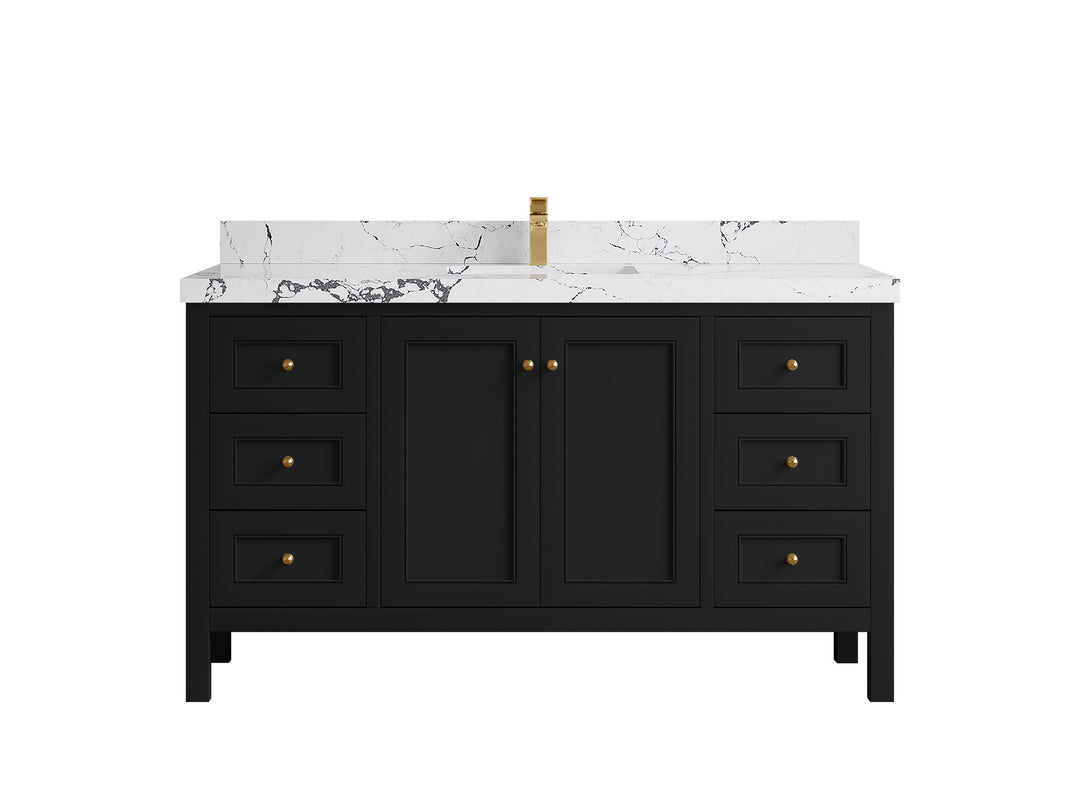 Nashville 60 in. W x 22 in. D Single Sink Bathroom Vanity