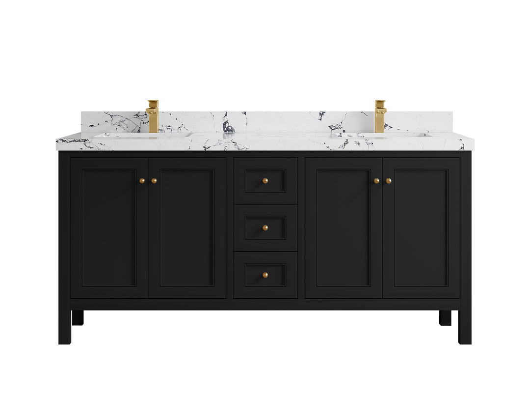 Nashville 72 in. W x 22 in. D Double Sink Bathroom Vanity