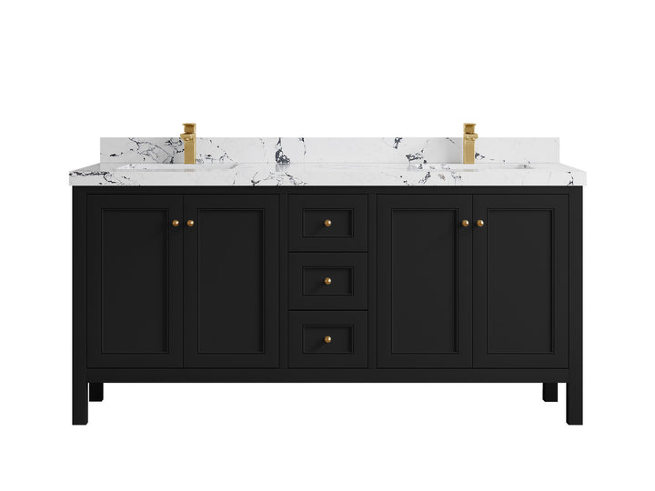 Nashville 72 in. W x 22 in. D Double Sink Bathroom Vanity - photo 49