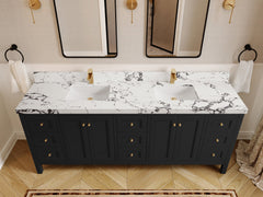 Nashville 84 in W x 22 in D Double Sink Bathroom Vanity - photo 48