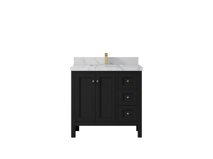 Nashville 36 in. W x 22 in. D Center Sink Bathroom Vanity - photo 41