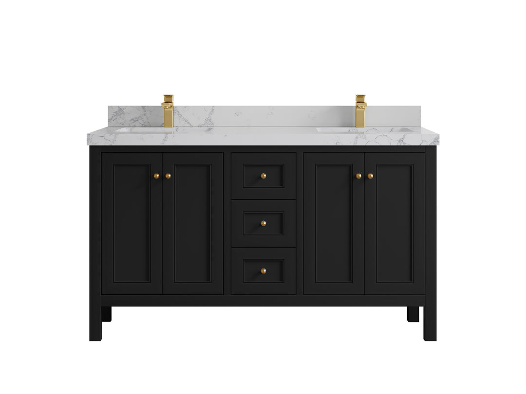Nashville 60 in. W x 22 in. D Double Sink Bathroom Vanity