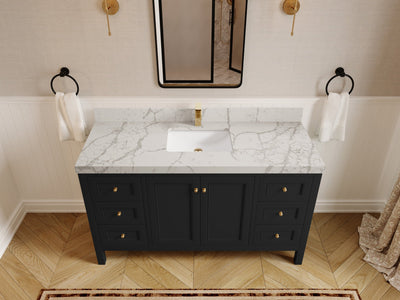 Nashville 60 in. W x 22 in. D Single Sink Bathroom Vanity