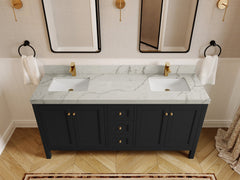 Nashville 72 in. W x 22 in. D Double Sink Bathroom Vanity - photo 38