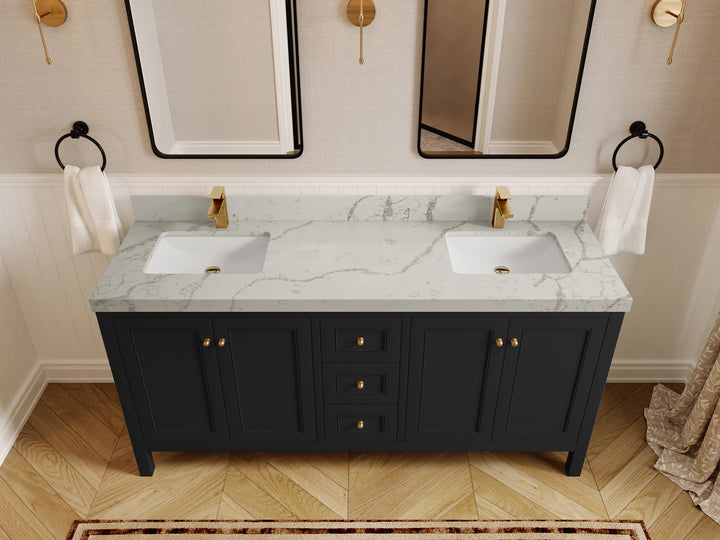Nashville 72 in. W x 22 in. D Double Sink Bathroom Vanity - photo 38