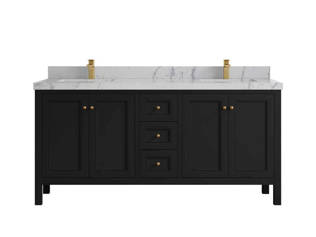 Nashville 72 in. W x 22 in. D Double Sink Bathroom Vanity