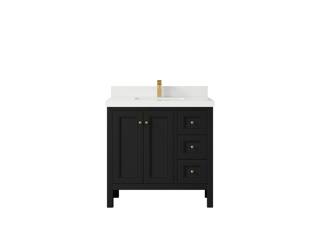 Nashville 36 in. W x 22 in. D Center Sink Bathroom Vanity