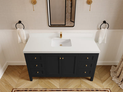 Nashville 60 in. W x 22 in. D Single Sink Bathroom Vanity