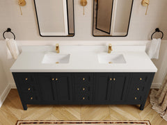 Nashville 84 in W x 22 in D Double Sink Bathroom Vanity - photo 34