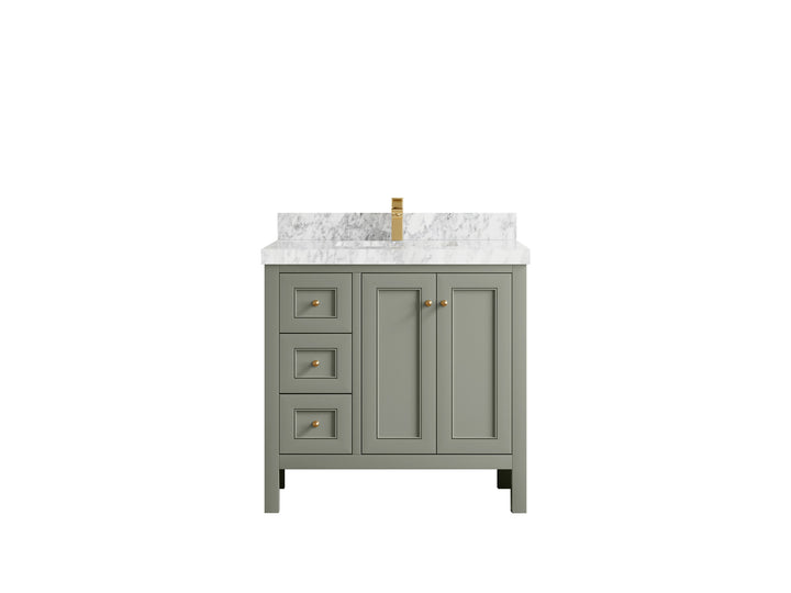 Nashville 36 in. W x 22 in. D Center Sink Bathroom Vanity - photo 29