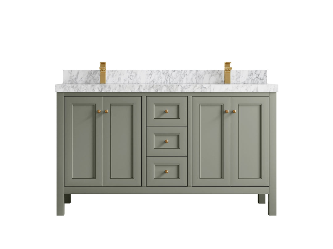 Nashville 60 in. W x 22 in. D Double Sink Bathroom Vanity