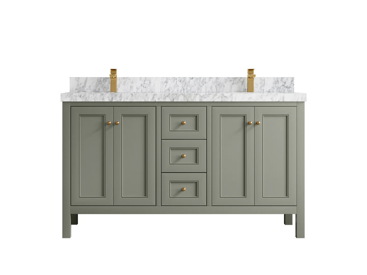 Nashville 60 in. W x 22 in. D Double Sink Bathroom Vanity - photo 29