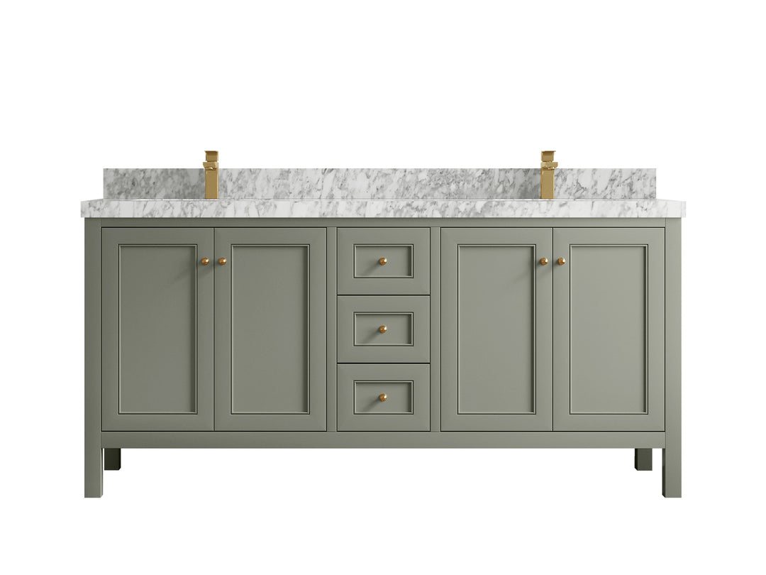 Nashville 72 in. W x 22 in. D Double Sink Bathroom Vanity