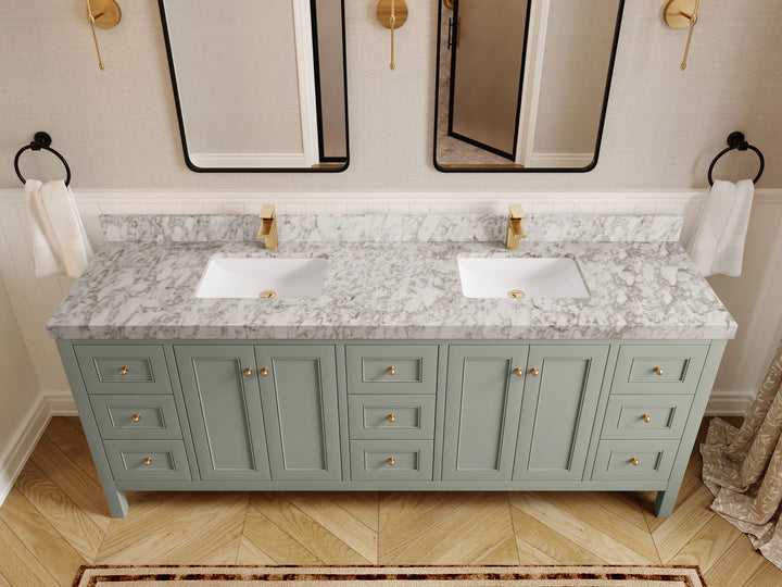 Nashville 84 in W x 22 in D Double Sink Bathroom Vanity - photo 28