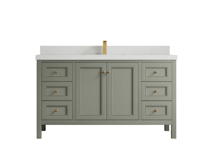 Nashville 60 in. W x 22 in. D Single Sink Bathroom Vanity - photo 31