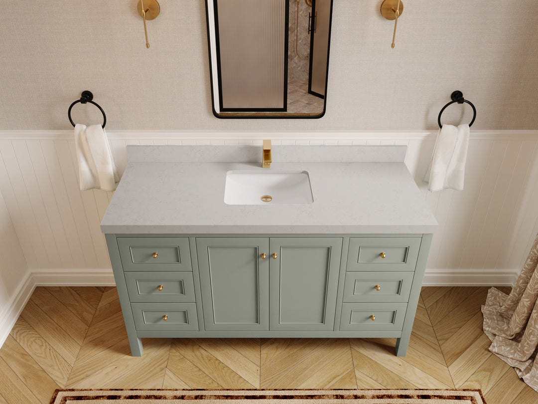 Nashville 60 in. W x 22 in. D Single Sink Bathroom Vanity