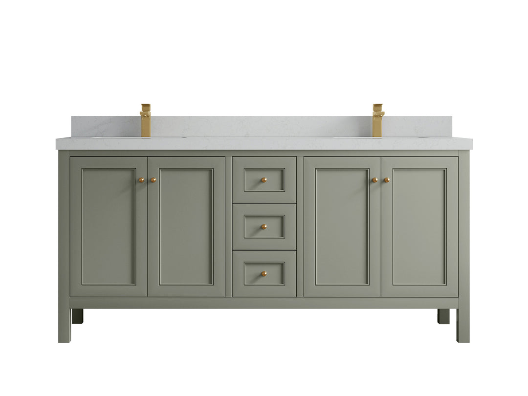 Nashville 72 in. W x 22 in. D Double Sink Bathroom Vanity
