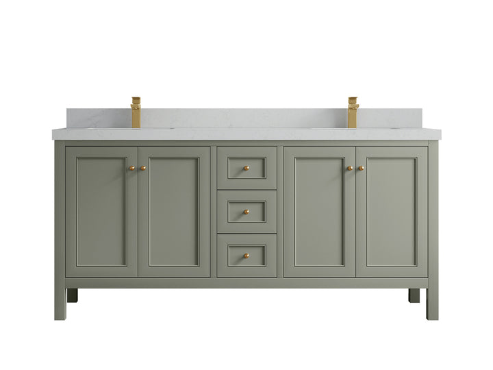 Nashville 72 in. W x 22 in. D Double Sink Bathroom Vanity - photo 31