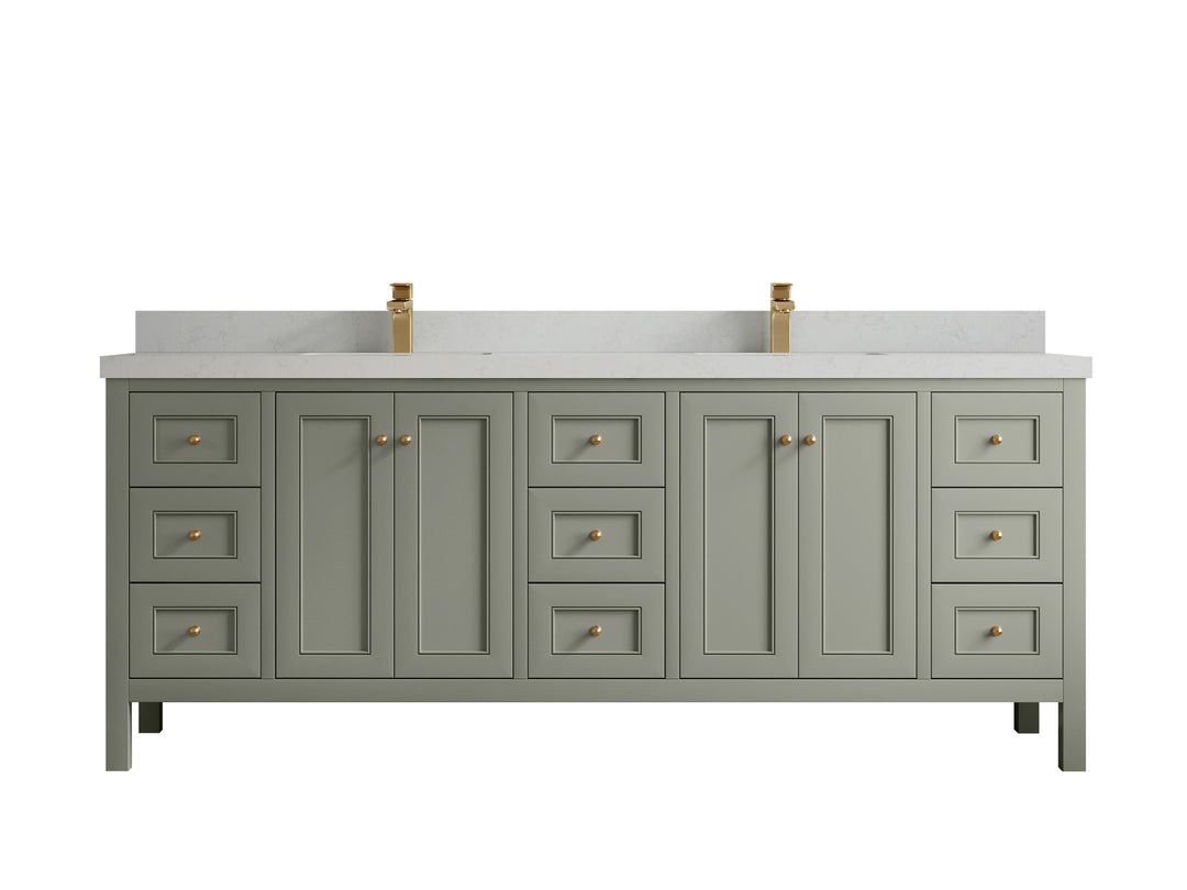 Nashville 84 in W x 22 in D Double Sink Bathroom Vanity