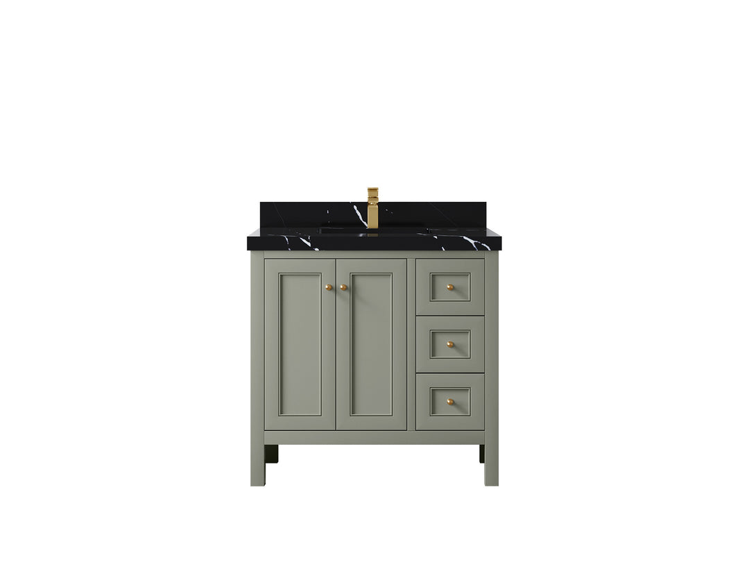 Nashville 36 in. W x 22 in. D Center Sink Bathroom Vanity