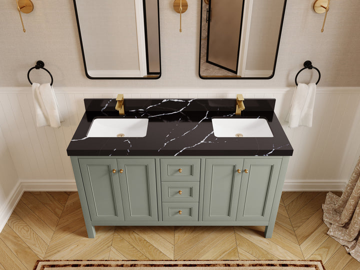 Nashville 60 in. W x 22 in. D Double Sink Bathroom Vanity - photo 16