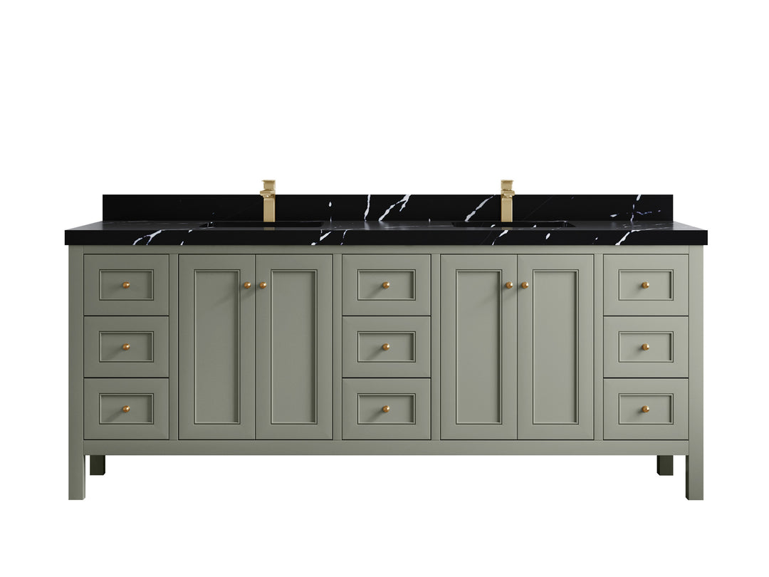 Nashville 84 in W x 22 in D Double Sink Bathroom Vanity